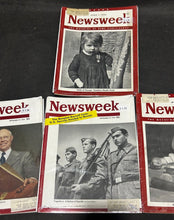 Load image into Gallery viewer, 1946-49 Vintage Newsweek lot of 4 Magazine, NM Condition