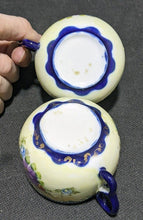 Load image into Gallery viewer, Lot of Assorted Unmarked Nippon - Sugar Bowl, Saucers, Teacups - Hand Painted