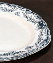 Load image into Gallery viewer, Late 1800's Green Transferware Platter by Defiance - 16 1/2"
