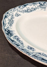 Load image into Gallery viewer, Late 1800's Green Transferware Platter by Defiance - 16 1/2"