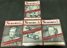 Load image into Gallery viewer, Vintage 1939-40 Newsweek Magazines lot of 4 , EX condition