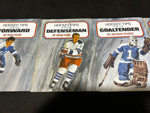 Load image into Gallery viewer, 1970 Hockey Tips Books for Forward, Defence, Goaltender, Improve your Game, VG