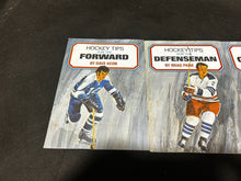Load image into Gallery viewer, 1970 Hockey Tips Books for Forward, Defence, Goaltender, Improve your Game, VG