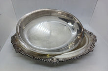 Load image into Gallery viewer, Antique Silver Plated Rideau Plate Entree Dish & Cover