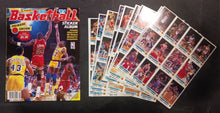 Load image into Gallery viewer, 1990-91 Panini Basketball Sticker Album w/ 180 Stickers Set