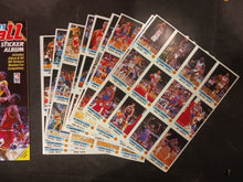 Load image into Gallery viewer, 1990-91 Panini Basketball Sticker Album w/ 180 Stickers Set