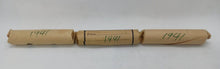 Load image into Gallery viewer, 1941 Canadian Pennies (50 coins per roll) 3 Rolls