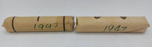 Load image into Gallery viewer, 1947 Canadian Pennies (50 coins per roll) 2 Rolls