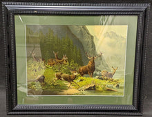 Load image into Gallery viewer, Framed Print - "Monarchs Of The Mountains" - 19" x 15.5"