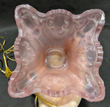 Load image into Gallery viewer, Vintage Pink Depression Glass Electrified Oil Lamp - No Chimney
