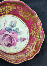 Load image into Gallery viewer, Double Warrant PARAGON Red, Gold & Large Cabbage Rose Teacup & Saucer J6905/2