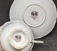 Load image into Gallery viewer, Double Warrant PARAGON Red, Gold & Large Cabbage Rose Teacup & Saucer J6905/2