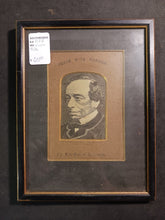 Load image into Gallery viewer, The Late Garl of Beaconsfield - Woven In Pure Silk Picture Plaque 4"x5 1/2"