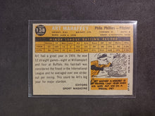 Load image into Gallery viewer, 2009 Topps Heritage 50th Anniversary 1960 Buybacks #138 Art Mahaffey Brown Back