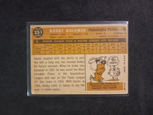 Load image into Gallery viewer, 2009 Topps Heritage 50th Anniversary 1960 Buybacks #251 Bobby Malkmus White BK B