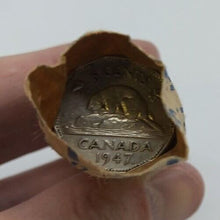 Load image into Gallery viewer, 1947 ML Canadian Nickel Roll (Canada 5 cent) (40 coins per roll) x 2