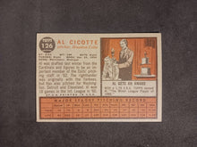 Load image into Gallery viewer, 2011 Topps Heritage 50th Anniversary 1962 Buybacks #126 Al Cicotte Brown Back B