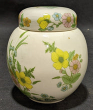Load image into Gallery viewer, Vintage Sadler Ginger Jar - With Lid - Floral Bouquet - Staffordshire England