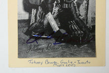 Load image into Gallery viewer, 1944-1963 Beehive Hockey Group II Johnny Bower Signed Toronto Maple Leafs