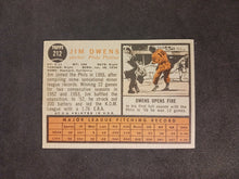 Load image into Gallery viewer, 2011 Topps Heritage 50th Anniversary 1962 Buybacks Jim Owens #212 Brown Back
