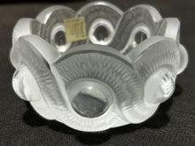 Load image into Gallery viewer, Lalique Signed Satin Crystal GaoBowl/ Candy Trinket with Tag