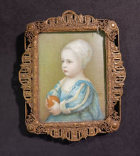 Load image into Gallery viewer, Framed Miniature of Figlio Di Carlo I Print Artwork 4 3/4" x 4"