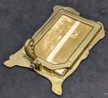 Load image into Gallery viewer, 2 x Early 1900's France Art Nouveau Brass Picture Frames - 3" x 2"