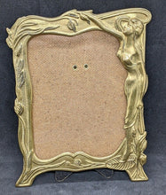 Load image into Gallery viewer, Early 1900's France Art Nouveau Brass Picture Frames - 5.5" x 4"