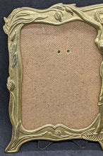 Load image into Gallery viewer, Early 1900's France Art Nouveau Brass Picture Frames - 5.5" x 4"