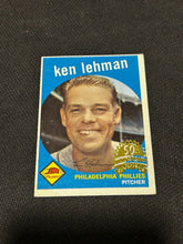 Load image into Gallery viewer, 2008 Topps Heritage 50th Anniversary 1959 Buybacks #31 Ken Lehman White Back B