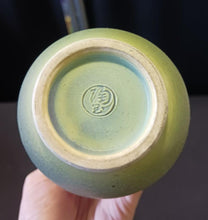 Load image into Gallery viewer, Vintage Japanese Pottery Vase – Green Glaze