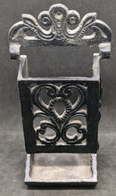 Load image into Gallery viewer, Antique Cast Iron Wall Mounted Match Box / Striker