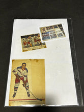 Load image into Gallery viewer, Vintage Hockey Newspaper Scrap Cutoff lot of 2