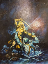 Load image into Gallery viewer, 1970's Sword Sorcery Book Oil Painting, Cover by Neal Addams & Greg Theakston