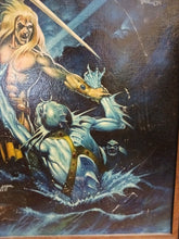 Load image into Gallery viewer, 1970's Sword Sorcery Book Oil Painting, Cover by Neal Addams & Greg Theakston