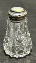 Load image into Gallery viewer, Sterling Silver and Cut Crystal lot of 9 pieces of Salt and Pepper shakers