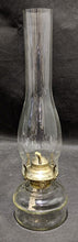 Load image into Gallery viewer, Vintage Clear Glass Base Oil Lamp With Burner & Chimney