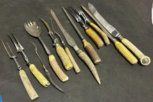 Load image into Gallery viewer, Lot of 12 Assorted Carving Knifes and Forks