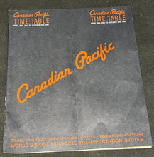 Load image into Gallery viewer, 1964 Canadian Pacific TimeTable Public, G+