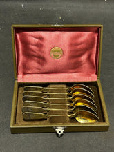 Load image into Gallery viewer, 1930' Russian 875 Silver Niello Spoon Set, Gold Wash, EX+