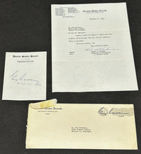 Load image into Gallery viewer, Sept 15 1949 Guy F Cordon Senator of Oregon Autograph with letter and cutout, EX