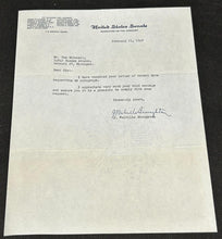Load image into Gallery viewer, Feb 21 1949 Autograph of J. Melville Broughton Governor of North Carolina, EX