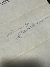 Load image into Gallery viewer, Autograph of John W. Bricker Senator of Ohio, EX