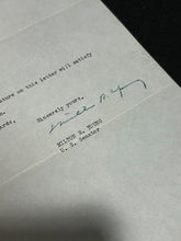 Load image into Gallery viewer, April 15th 1947, Autograph Letter of Milton R. Young Senator of North Dakota, EX