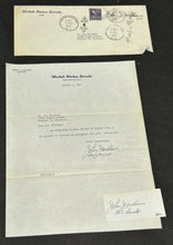 Load image into Gallery viewer, August 4th 1947, Autograph Letter of John J Williams Senator of Delaware, EX