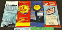 Load image into Gallery viewer, 1962 lot of 6 Maps, Travel, Motel Guides, EX