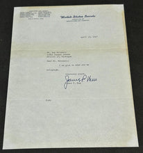 Load image into Gallery viewer, April 16th 1947, SIGNED letter by James P. Kem Senator of Missouri, EX