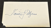 Load image into Gallery viewer, Signed Autograph Card of Francis J. Meyer Senator of Democratic Party, EX