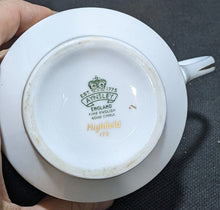Load image into Gallery viewer, AYNSLEY Fine Bone China Covered Sugar Bowl & Creamer - Highfield Pattern