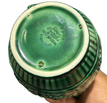 Load image into Gallery viewer, Vintage WEDGWOOD HUNTING SCENE GREEN MAJOLICA PITCHER JUG 6"Hx7.5"W